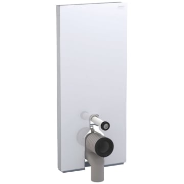 Geberit Monolith Plus Sanitärmodul für Stand-WC, 114 cm, mit P-Anschlussbogen, Wasseranschluss hinten mittig