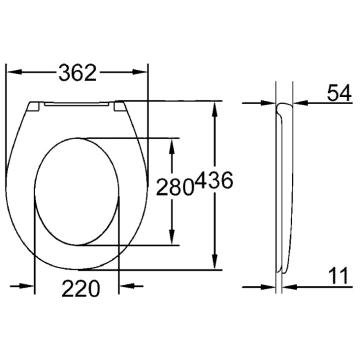  Grohe Bau Keramik WC Sitz mit Absenkautomatik  39493000 