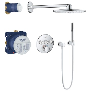 GROHE Grohtherm SmartControl shower system UP with Rainshower 310 SmartActive, round