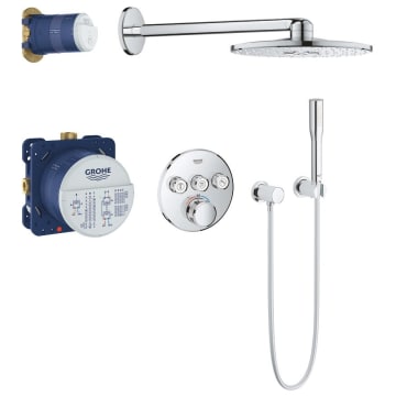 GROHE Grohtherm SmartControl Duschsystem UP mit Rainshower 310 SmartActive, rund