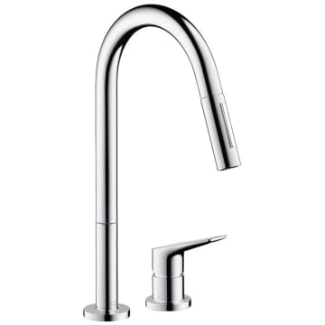 AXOR Citterio M 2-hole single lever kitchen mixer with pull-out showerhead