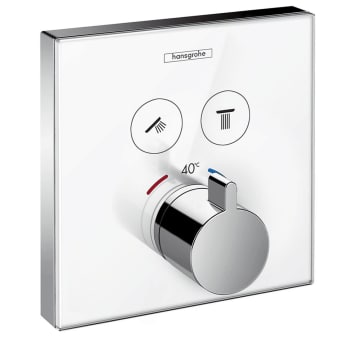 hansgrohe ShowerSelect Glas Thermostat Unterputz für 2 Verbraucher