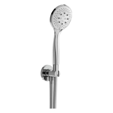 Herzbach LIVING SPA shower set with wall connection elbow and multifunction hand shower