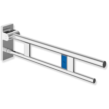 HEWI System 900 folding support rail Duo Design A with flush release (radio), left 70 cm