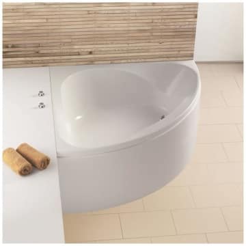 Hoesch Spectra Eck-Badewanne 140 x 140 cm mit loser Schürze