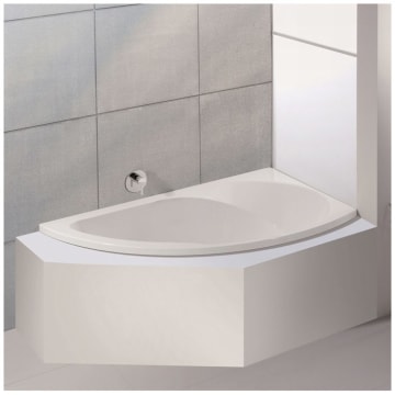 Hoesch Spectra Eck-Badewanne 170 x 100 cm rechte Ausführung ohne Schürze