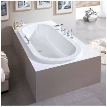 Hoesch Scelta Oval Badewanne 200 X 90 Cm Uberlauf Links