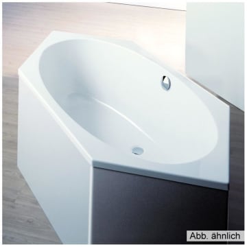 Hoesch Armada Sechseck-Badewanne 200 x 90 cm Überlauf links