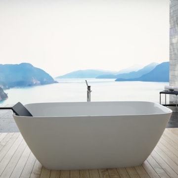 Hoesch Lasenia Oval-Badewanne 180 x 80 cm freistehend