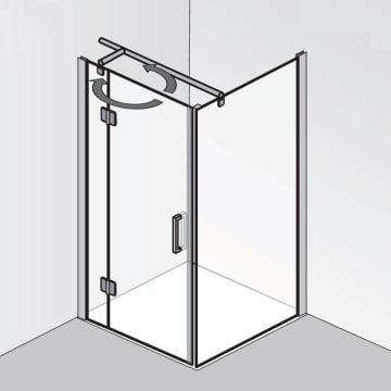 Hsk Aperto Drehtur Pendelbar An Nebenteil Fur Seitenwand 120 Cm Anschlag Rechts 2800120 41 50 R Megabad