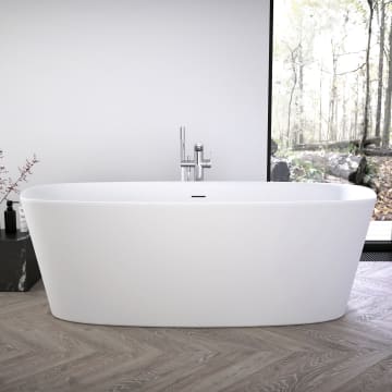 Ideal Standard Dea Freistehende Korperform Badewanne 170 X 75 Cm Inkl Ab Und Uberlauflaufgarnitur K8720v1 Megabad