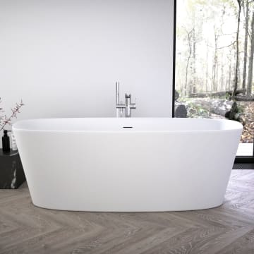 Ideal Standard Dea Freistehende Korperform Badewanne 190 X 90 Cm Inkl Ab Und Uberlauflaufgarnitur K8722v1 Megabad