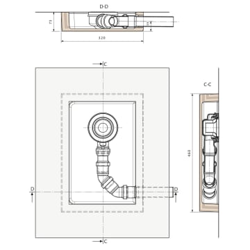 Ideal Standard Ultra Flat S Einbaurahmen.Ideal Standard Ultra Flat S Ablaufbox Flach Rechts K863467 Megabad