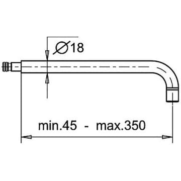 Jado IQ Auslauf für Wandarmatur H3924ZZ - MEGABAD