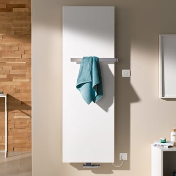 Kermi Rubeo bathroom radiator 47 x 6.8 x 172.5 cm with electric set WFS right