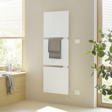 Kermi Signo-E bathroom radiator 54 x 5.7 x 171 cm incl. electric set WKS right