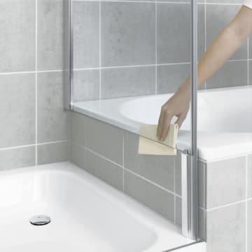 Kermi Pasa XP Seitenwand verkürzt neben Badewanne 90 x 175 cm