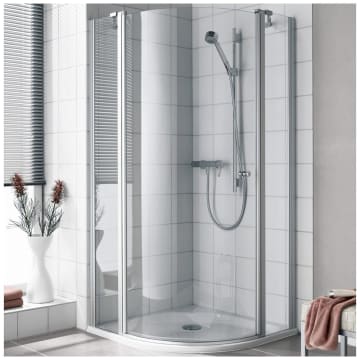 Kermi Ibiza 2000 Viertelkreis Duschkabine Mit Schwingtur 120 X 90