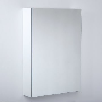 Kronenbach Plana 2.0 Spiegelschrank 40 cm mit 1 Tür und LED-Aufsatzleuchte, Anschlag rechts