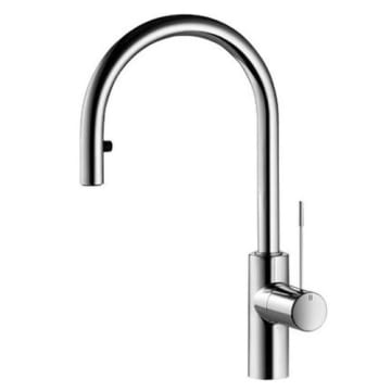 KWC ONO single lever sink mixer with curved spout