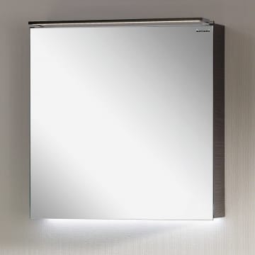 Lanzet Spiegelschrank 60 cm mit Leuchte L5 und 1 Tür, Türanschlag links