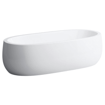 LAUFEN Il Bagno Alessi freistehende Badewanne 183 x 87 cm, mit Beleuchtung