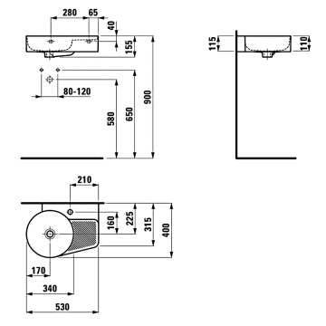 Waschbecken lochabstand 24 cm