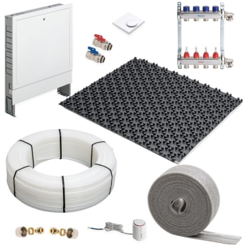 Fussbodenheizung Noppensystem Komplettset Fur Eine Flache Bis 50 M Mbns1eb50qm Megabad