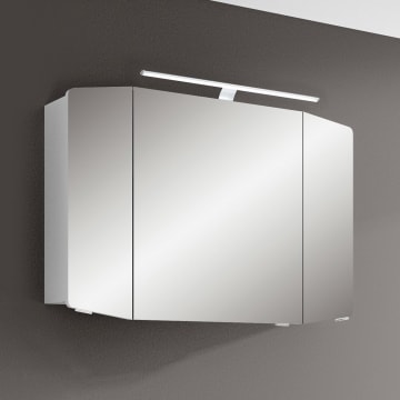 Pelipal Cassca Spiegelschrank 100 x 17 x 67 cm mit LED Aufsatzleuchte