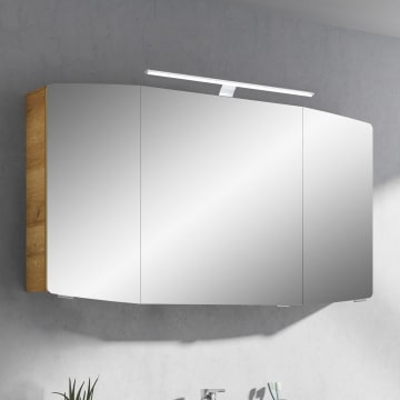 Pelipal Cassca Spiegelschrank 120 x 17 x 67 cm mit LED Aufsatzleuchte