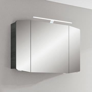 Pelipal Cassca Spiegelschrank 100 x 17 x 67 cm mit LED Beleuchtung, Modul unten