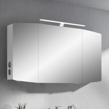 Pelipal Cassca Spiegelschrank 120 x 17 x 67 cm mit LED Beleuchtung, Modul links außen