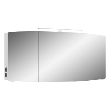 Pelipal Cassca Spiegelschrank 140 x 17 x 67 cm mit LED Beleuchtung, Modul links außen