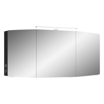 Pelipal Cassca Spiegelschrank 140 x 17 x 67 cm mit LED Beleuchtung, Modul links außen