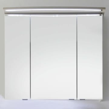 Pelipal Contea Spiegelschrank 80 x 16 x 73 cm mit LED Beleuchtung im Kranz, Modul RA