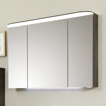 Pelipal Pineo Spiegelschrank 96,2 x 27,1 x 74 cm, mit LED Lichtkranz, Waschplatzbeleuchtung