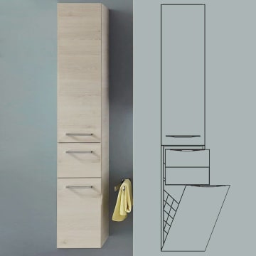 Pelipal Solitaire 6025 Hochschrank 30 X 33 X 168 Cm Mit 2