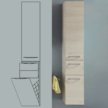 Pelipal Solitaire 6025 Hochschrank 30 X 33 X 168 Cm 1 Drehtur 1