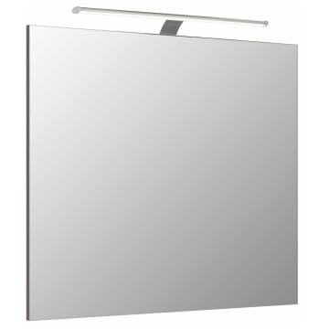 Pelipal Serie 6110 (Solitaire) Flächenspiegel 80 cm, inkl. LED-Aufsatzleuchte