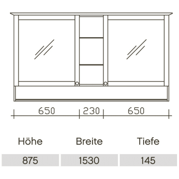 Pelipal Solitaire 9030 Spiegelschrank 158 5 Cm Led Beleuchtung Im