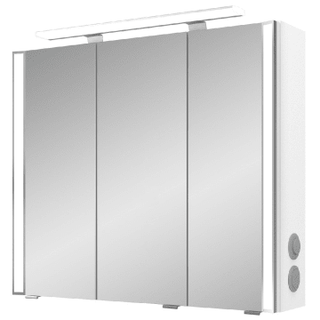 Pelipal S26 Spiegelschrank mit seitl. LED Lichtprofil 80 x 17 x 70 cm, Modul rechts außen