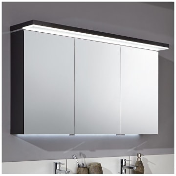 Puris Cool Line Spiegelschrank 120 x 15 x 68 cm mit LED-Flächenleuchte