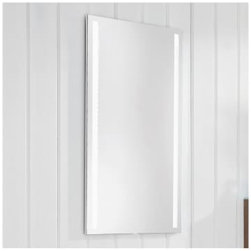 Puris for Guests Flächenspiegel 40 x 80 cm, mit LED-Lichtfenster links und rechts