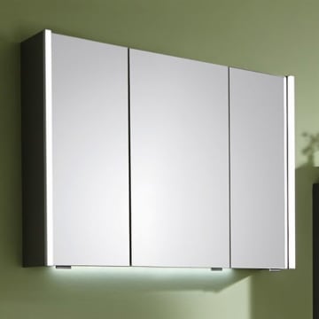 Puris Linea Spiegelschrank 70 cm mit 2 LED-Beleuchtungsprofilen