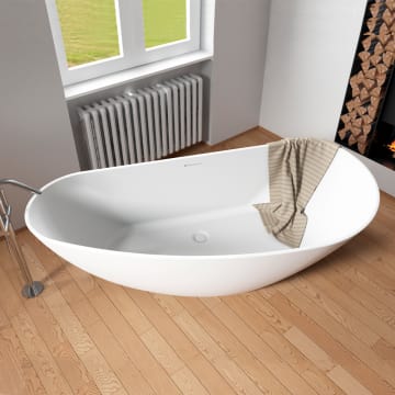 Riho Granada freistehende Badewanne 170 x 80 cm, Ausführung links