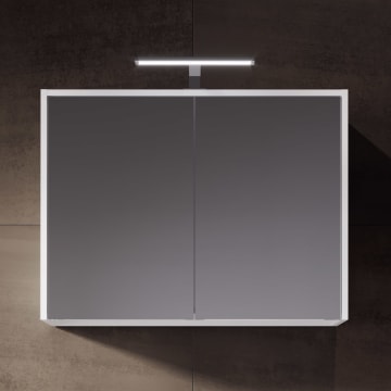 Riho Porto Spiegelschrank mit LED Aufsatzleuchte 80 x 60