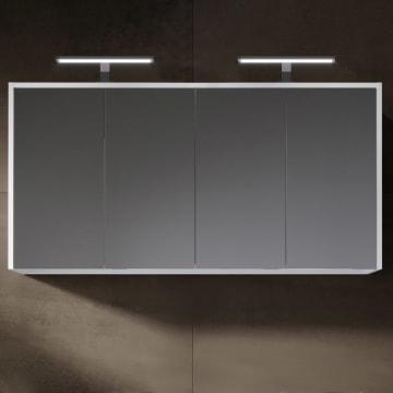 Riho Porto Spiegelschrank mit 2 LED Aufsatzleuchten 120 x 60