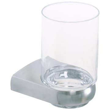 Bravat Metasoft Glashalter mit klarem Glas Ø 6,5 cm
