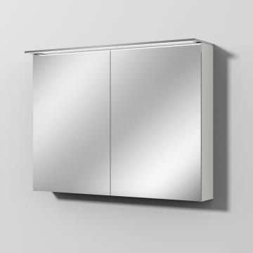 Sanipa Reflection Spiegelschrank MALTE 100 mit LED-Aufsatzleuchte