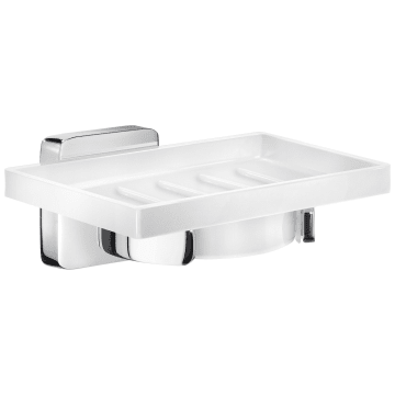 Smedbo Ice soap dish holder, porcelain dish